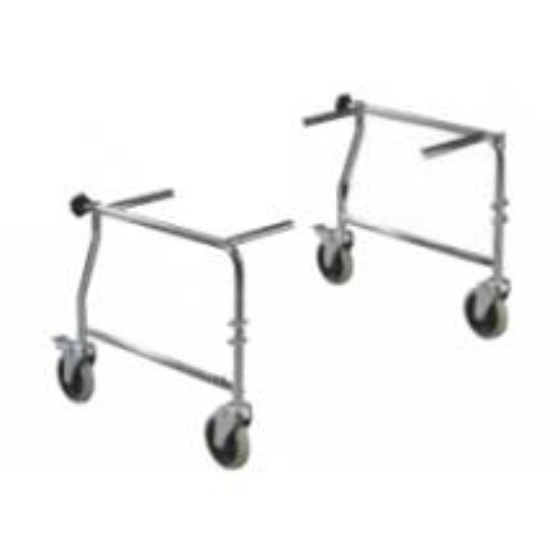 wheelchair transport with comm open drop arm assembled