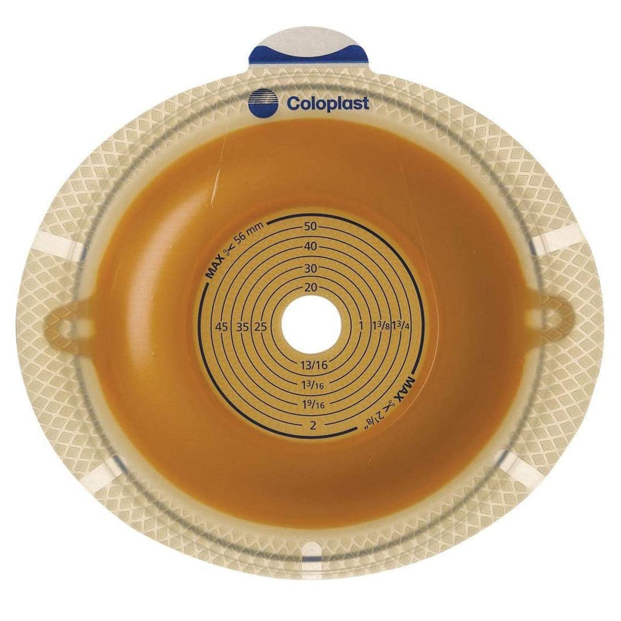 Ostomy Barrier SenSura Flex Xpro Trim to Fit, Extended Wear Double Layer Adhesive 60 mm Flange Blue Code System 5/8 1 3/4 Inch Opening