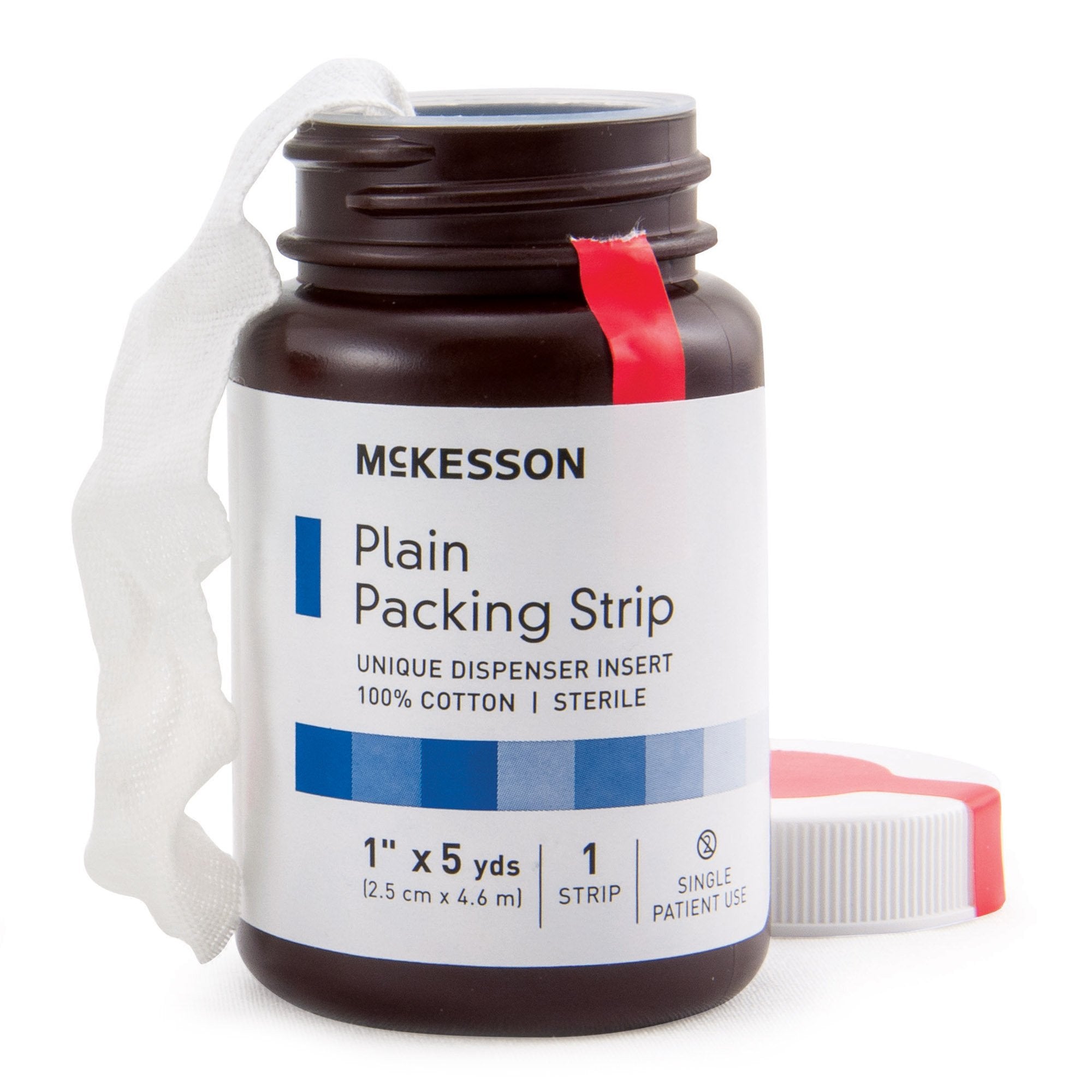 Wound Packing Strip McKesson Non impregnated 1 Inch X 5 Yard Sterile Plain