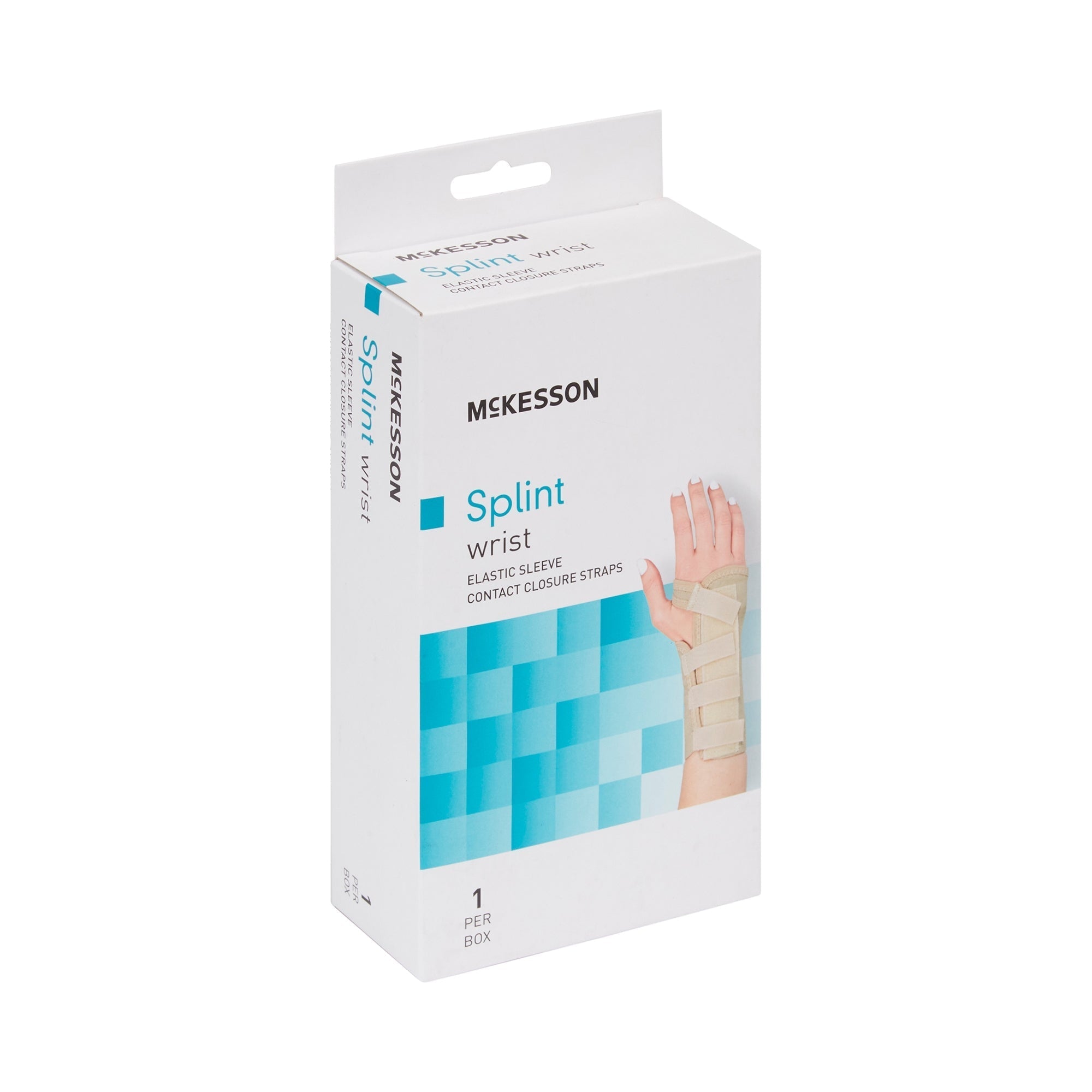wrist brace mckesson low profile contoured wraparound aluminum cotton elastic left hand beige x large packaging type each