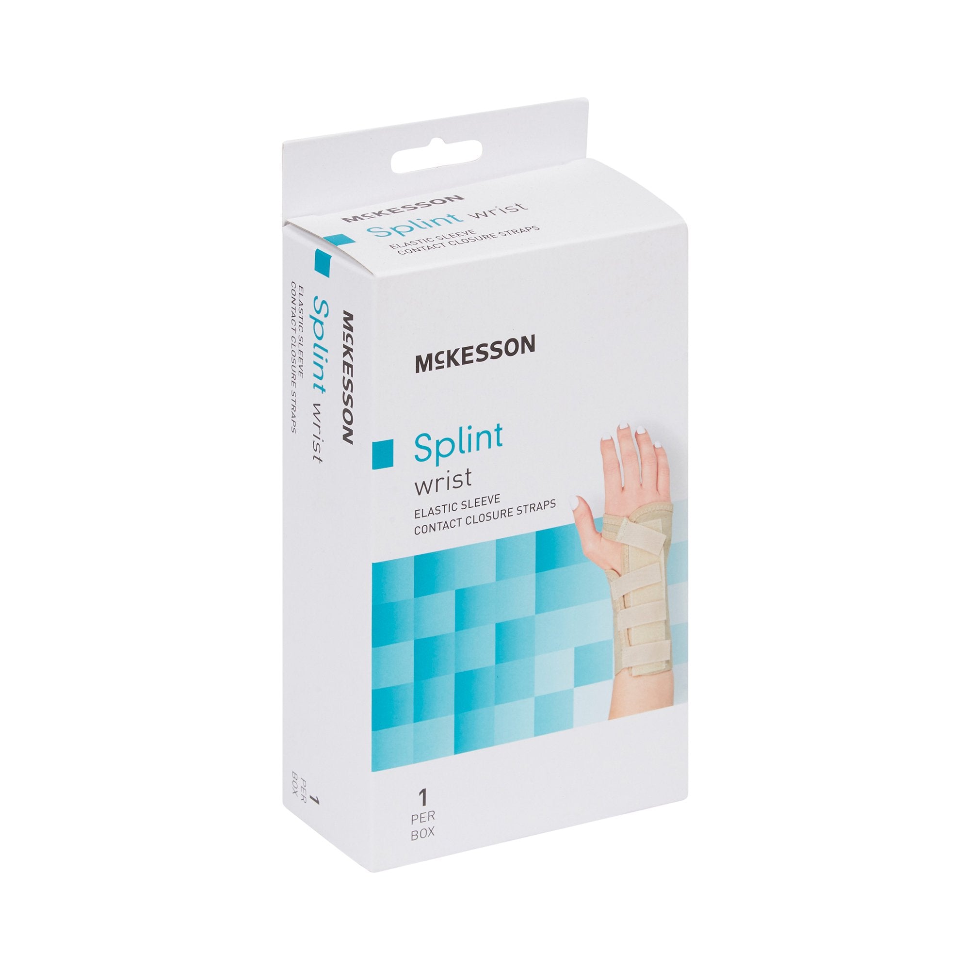 wrist brace mckesson low profile contoured wraparound aluminum cotton elastic right hand beige medium packaging type each