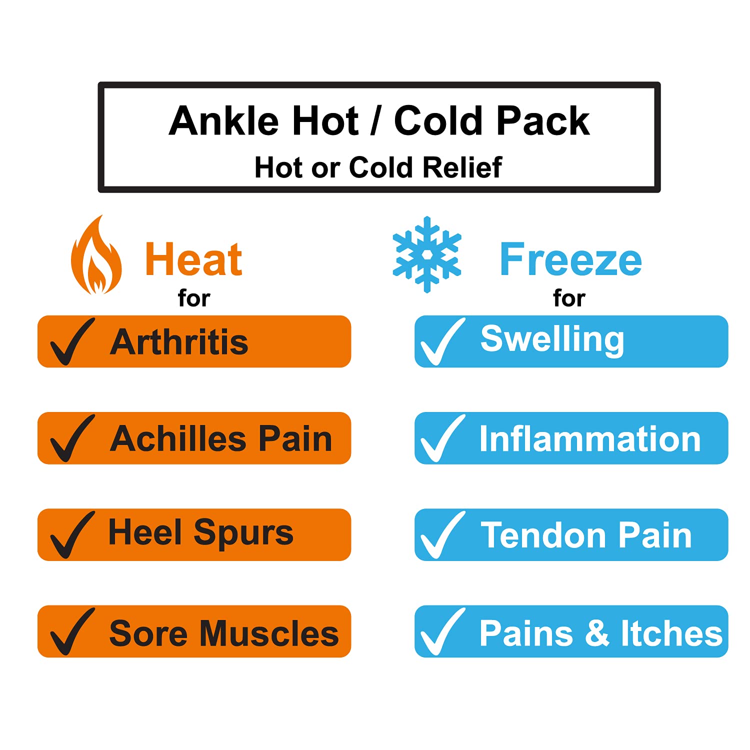 wrist knee ankle gel pack foot hand ice therapy wrap reusable hot cold compress pad cooling bead gel pack for injury pain relief