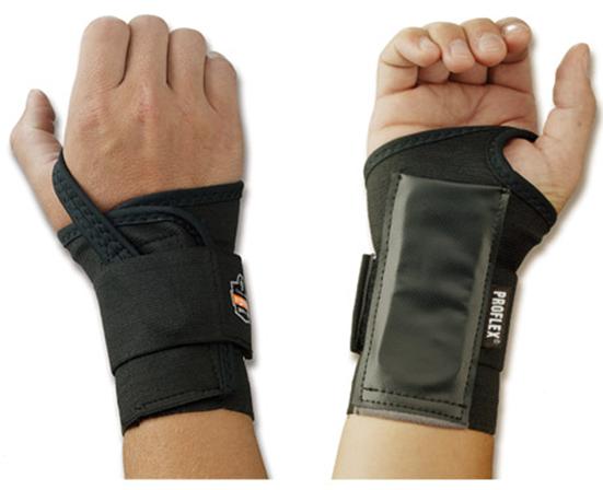 Wrist Support ProFlex 4000 Single Strap Elastane / Elastic / Polyester Left Hand Black X Large