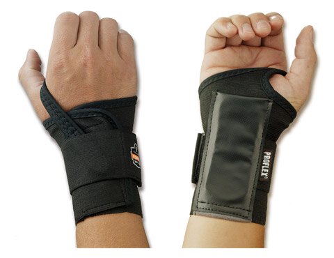 Wrist Support ProFlex 4000 Single Strap Elastane / Elastic / Polyester Right Hand Black Large