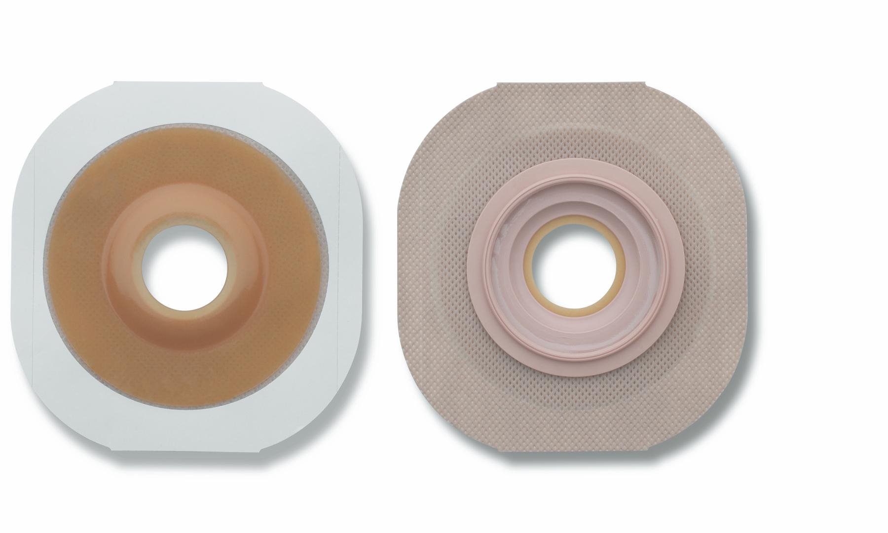 Ostomy Barrier New Image Flextend Precut, Extended Wear Adhesive Tape 70 mm Flange Blue Code System 2 Inch Opening