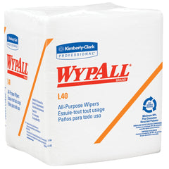 Box of Wypall L40 all purpose wipes with Kimberly Clark logo