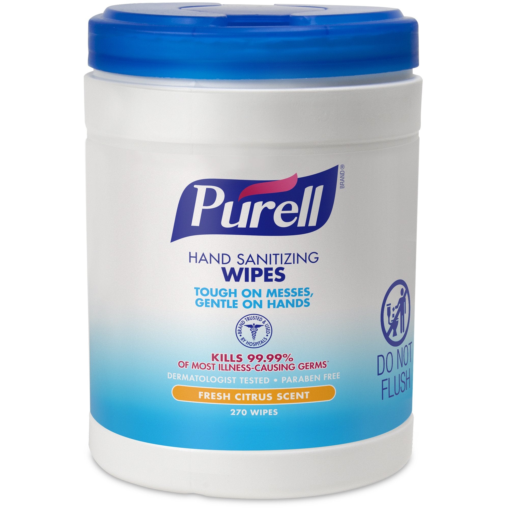 Hand Sanitizing Wipe Purell 270 Count BZK (Benzalkonium Chloride) Wipe Canister