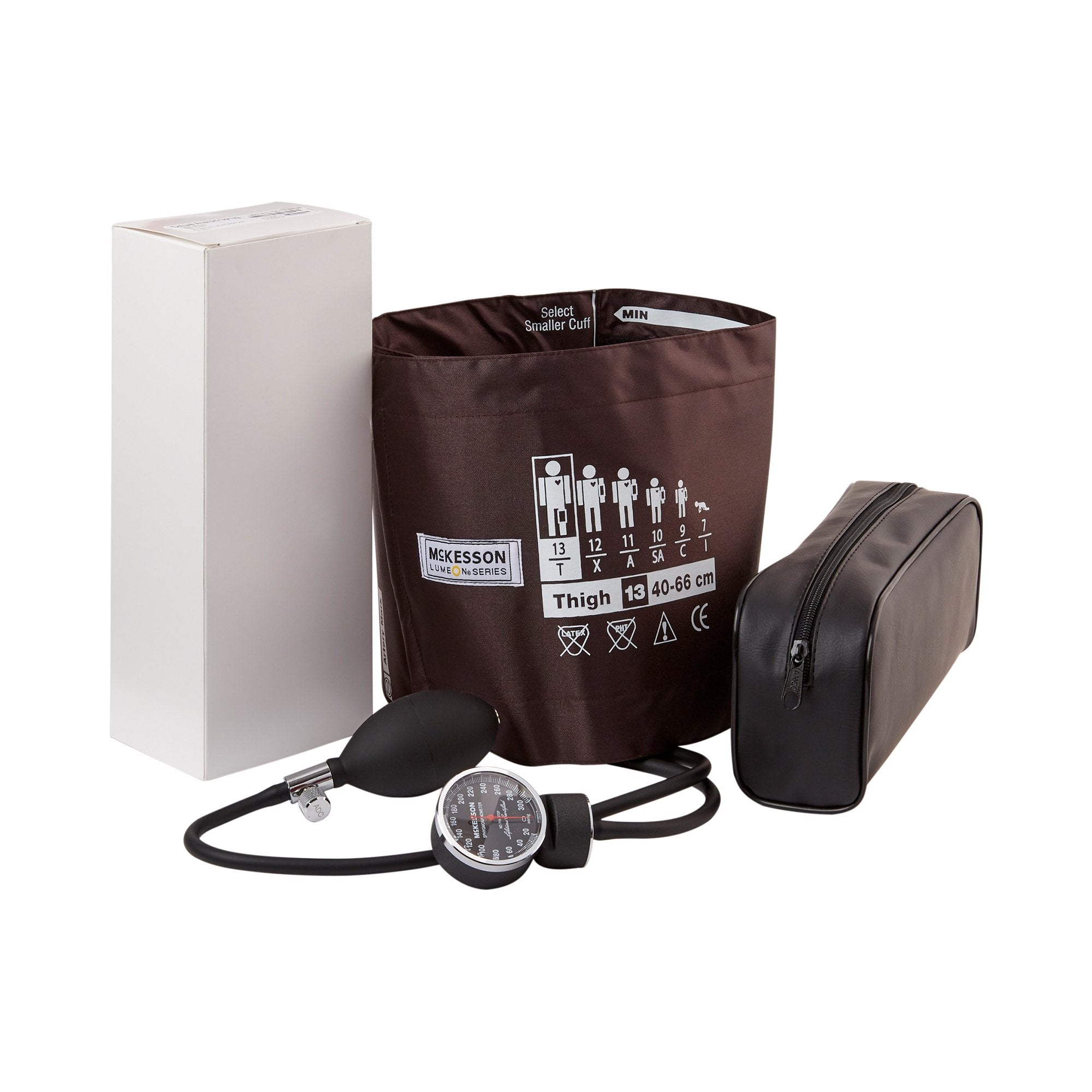 Aneroid Sphygmomanometer Unit McKesson LUMEON Thigh Cuff Nylon Cuff 40 - 66 cm Pocket Aneroid