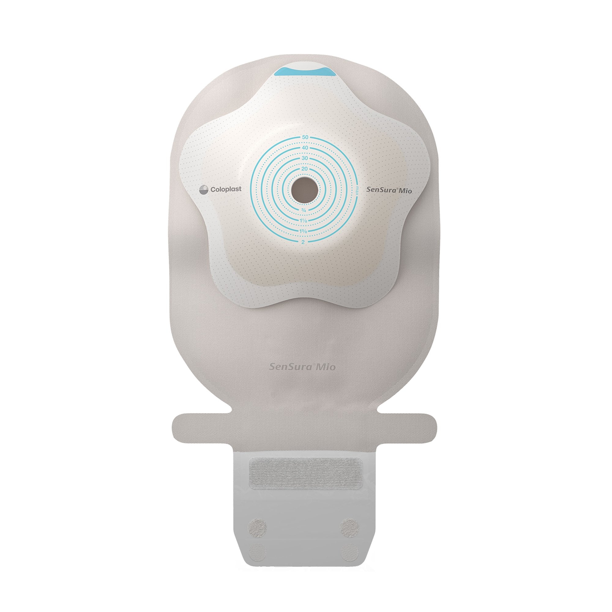 Ostomy Pouch SenSura Mio Concave One-Piece System 11 Inch Length, Maxi Convex, Trim to Fit 3/8 to 2 Inch Stoma Drainable