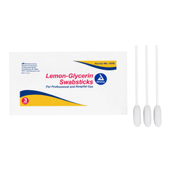 Lemon Glycerin Swabstick Dynarex® Foam Tip 3 per Pack