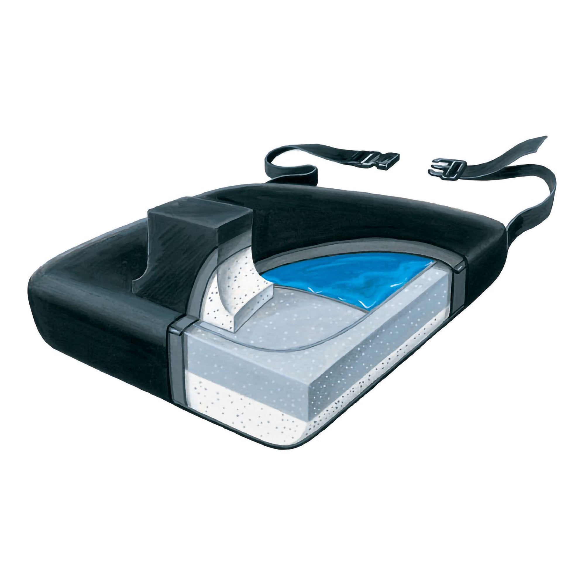 Pommel Seat Cushion Skil-Care 18 W X 16 L X 3-1/2 D Inch Foam