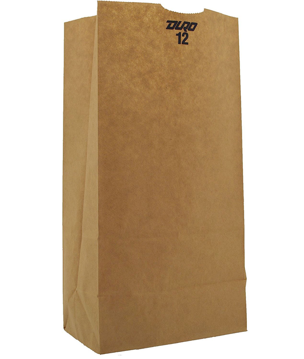 Grocery Bag Duro Brown Kraft Recycled Paper #12