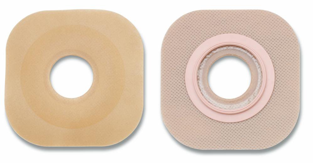 Ostomy Barrier New Image Flextend Precut, Extended Wear Without Tape 57 mm Flange Red Code System Hydrocolloid 1 1/2 Inch Opening