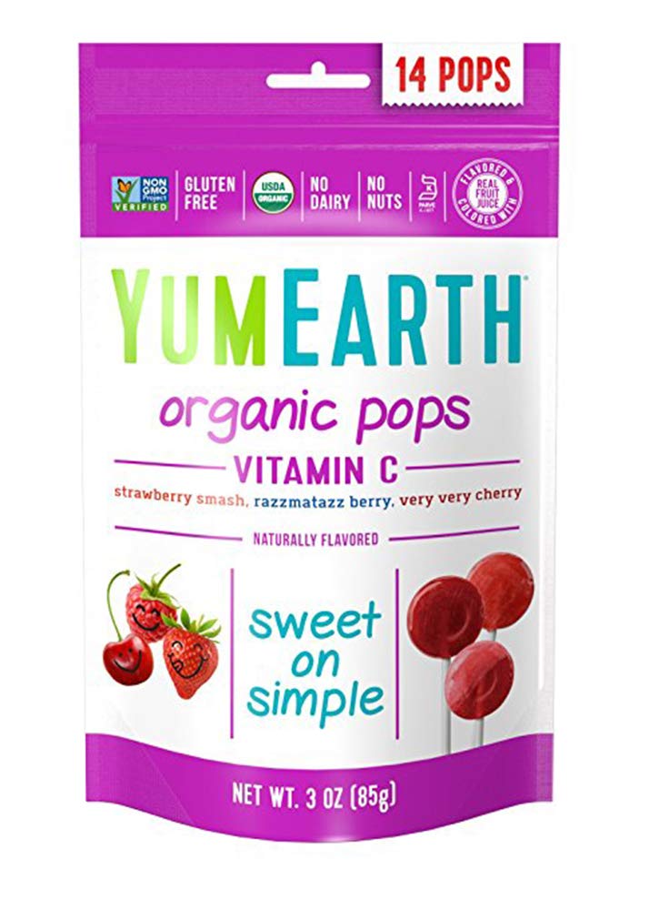 yummy earth organic vitamin c pops 3 oz case of 6