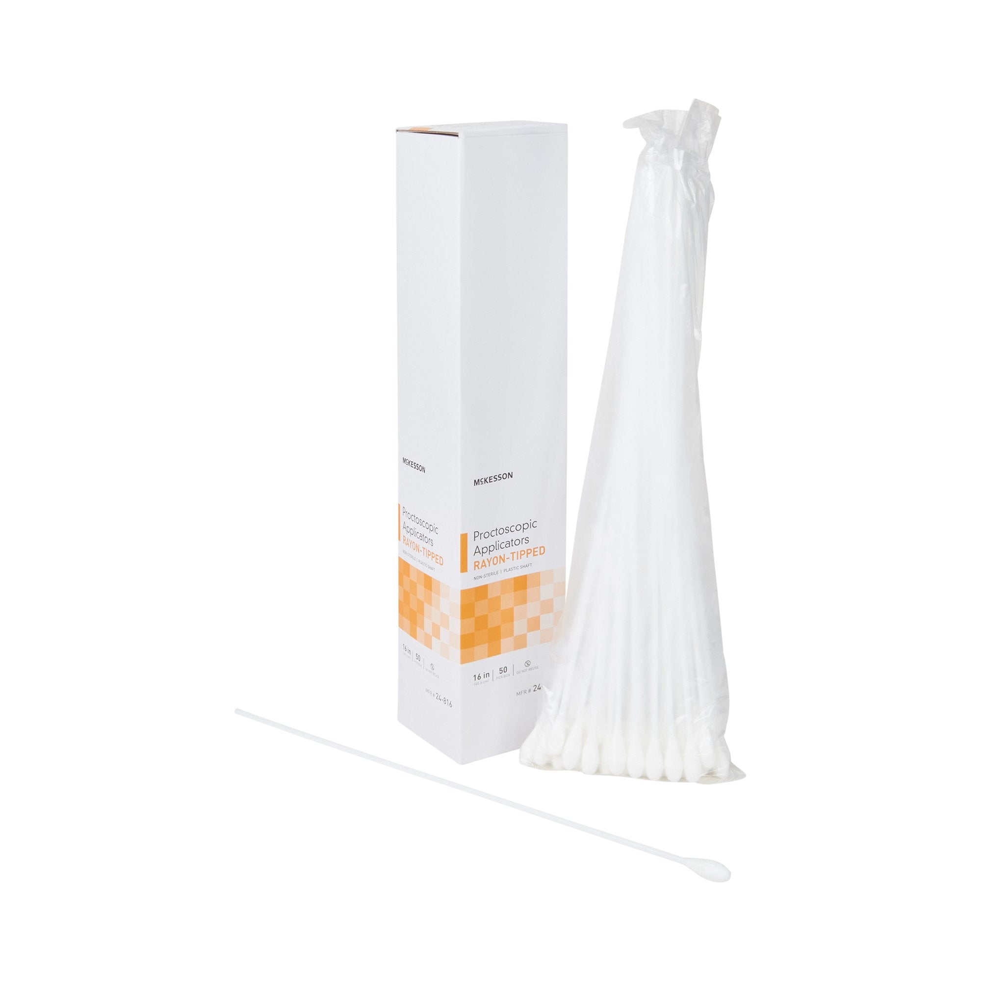 McKesson Proctoscopic Swabstick 16 Inch Length NonSterile