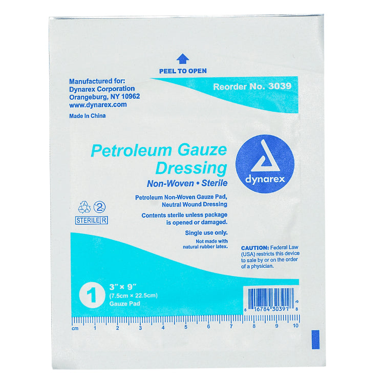 dynarex petroleum gauze dressings