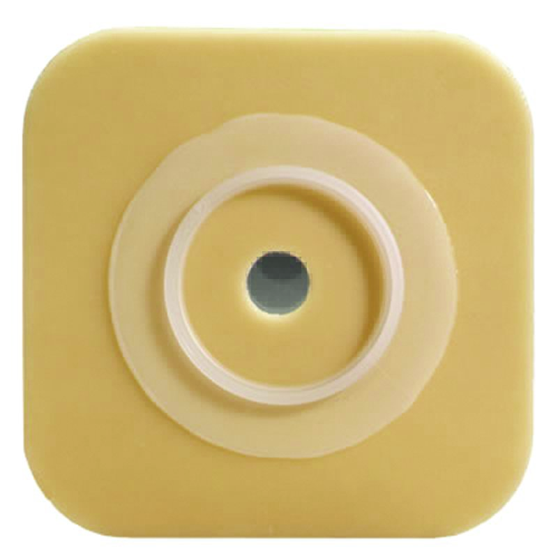 Ostomy Barrier Sur-Fit Natura Durahesive Trim to Fit, Extended Wear Adhesive Tape Borders 38 mm Flange Sur-Fit Natura System 4-1/2 X 4-1/2 Inch