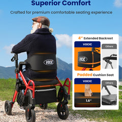 z55 versatile 2 in 1 rollator walker