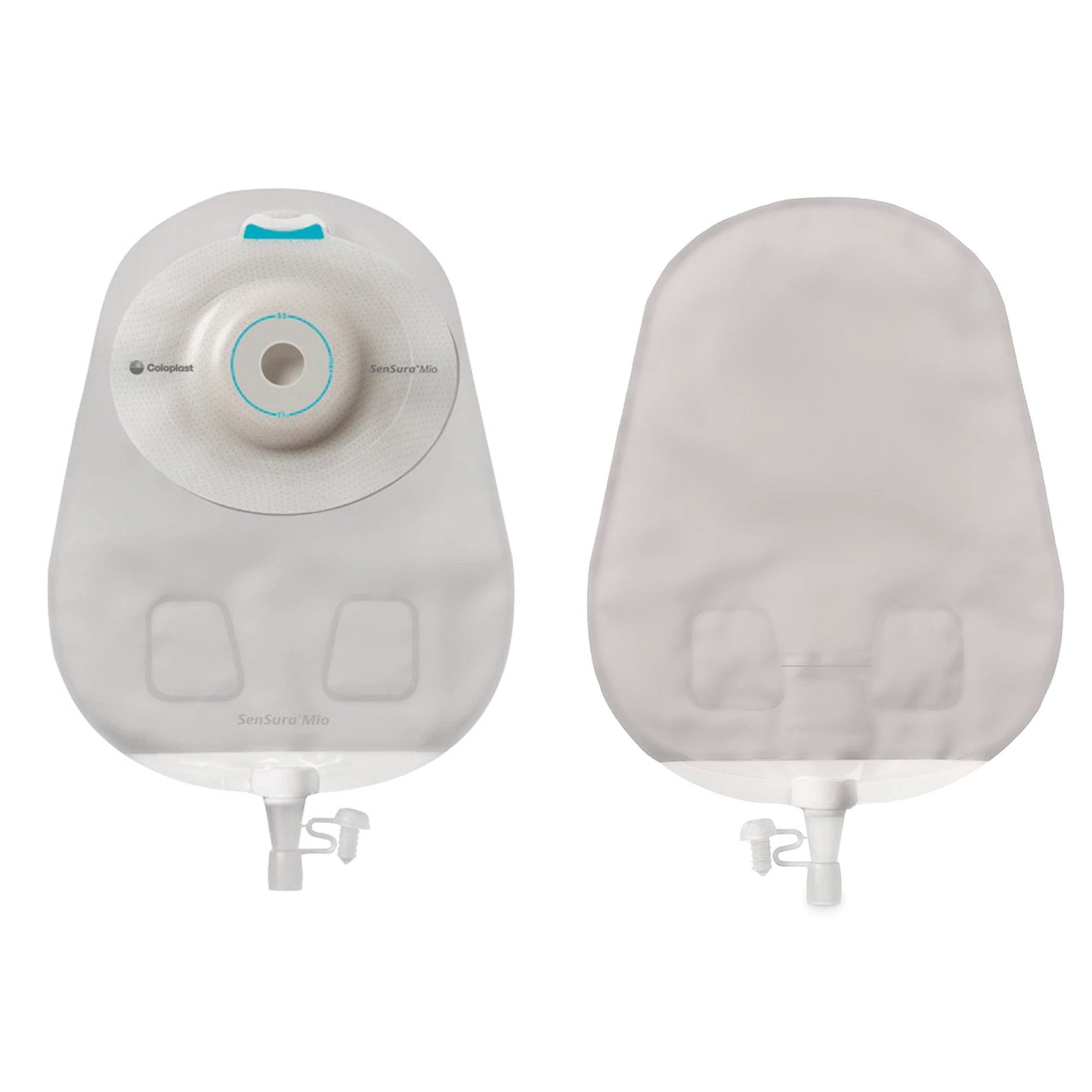 Urostomy Pouch SenSura Mio Convex One Piece System 10 1/2 Inch Length, Maxi Deep Convex, Trim to Fit 3/8 to 1 11/16 Inch Stoma Drainable