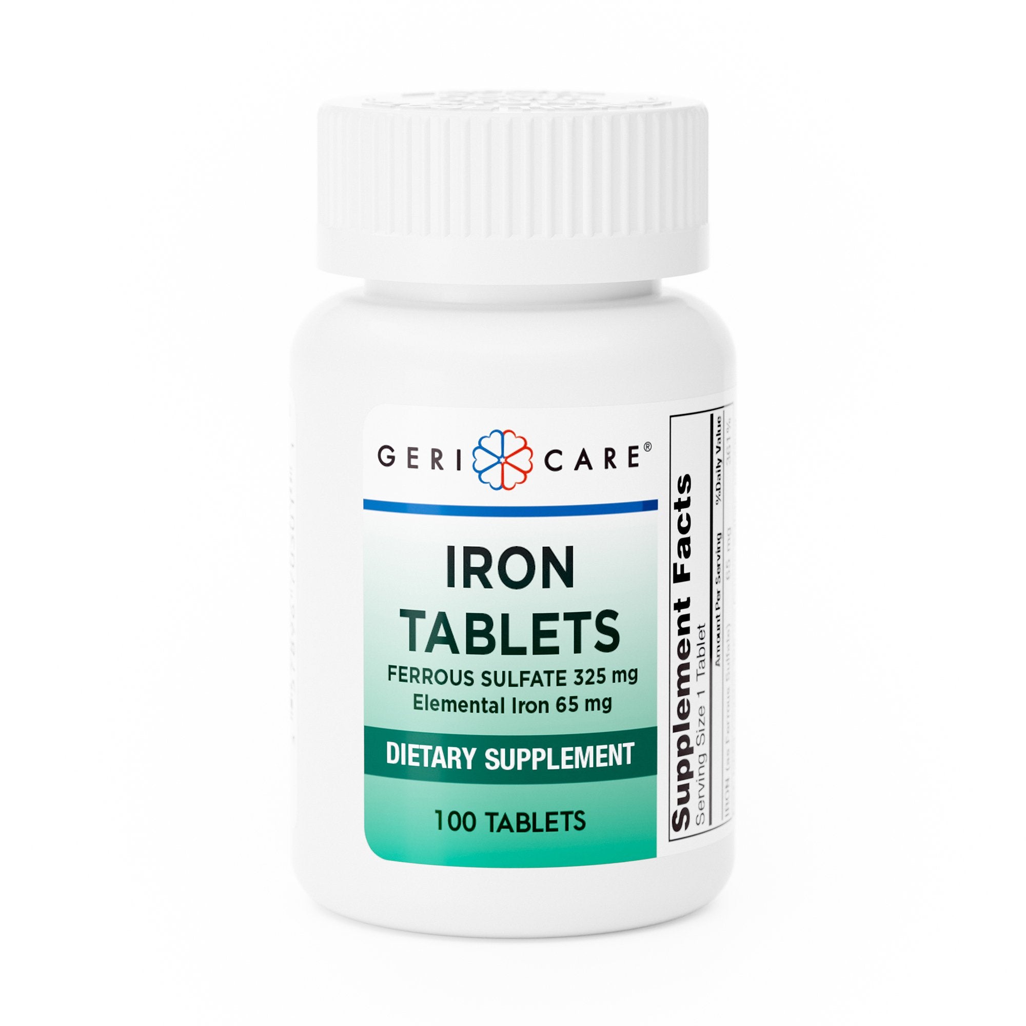 Mineral Supplement Geri Care® Iron 325 mg Strength Tablet 100 per Bottle