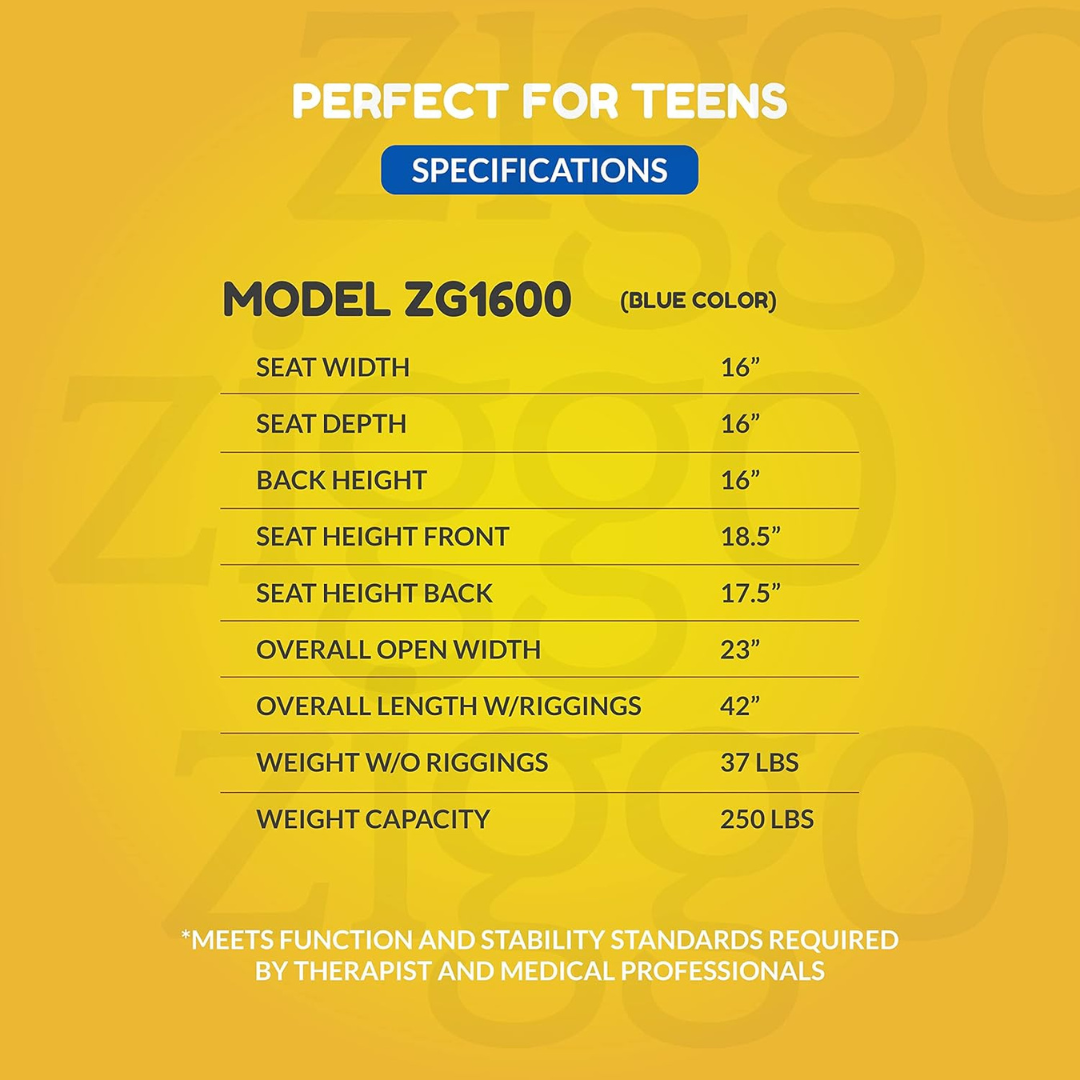 Ziggo Lightweight Wheelchair with flip-back, padded desk-length armrests