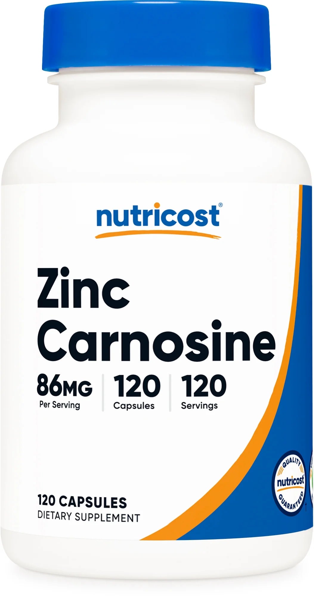 Zinc Carnosine 86Mg, 120 Capsules Non Gmo, Gluten Free Supplement