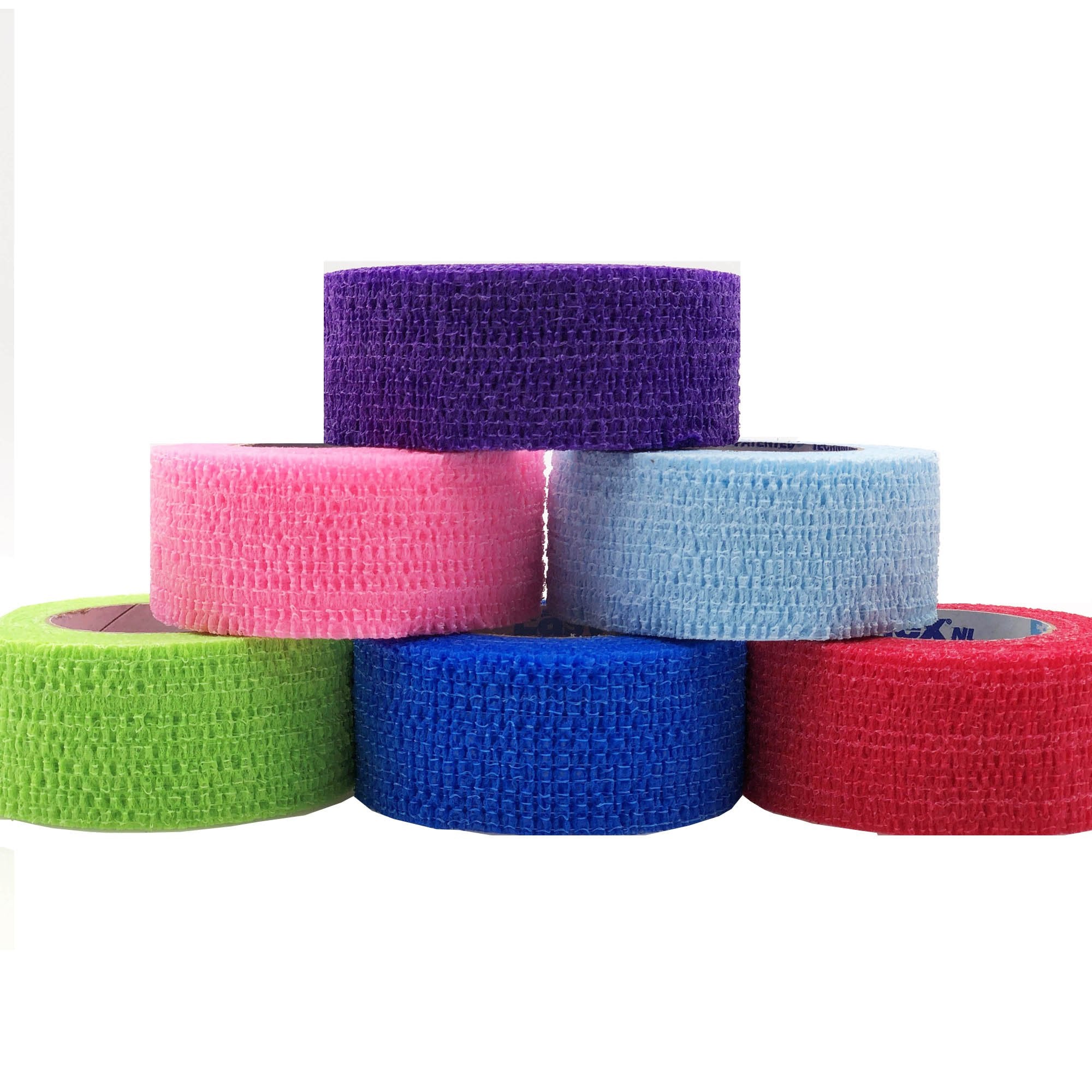 Cohesive Bandage CoFlex NL 1 Inch X 5 Yard Self Adherent Closure Neon Pink / Blue / Purple / Light Blue / Neon Green / Red NonSterile 12 lbs. Tensile Strength