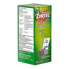 zyrtec childrens 24 hour allergy syrup grape zyrtec childrens allergy relief mk1228838ea