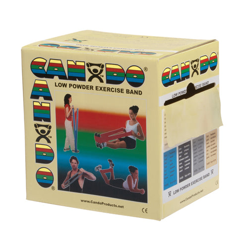 Cando Exercise Band Tan Xx light 50 yard Dispenser Box   All Care Store