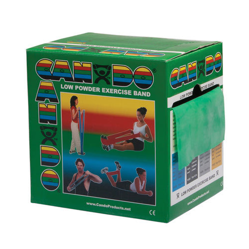 Cando Exercise Band Green Medium 50 yard Dispenser Box   All Care Store