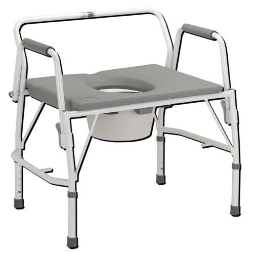 Bariatric Drop arm Commode Deluxe Assembled All Care Store