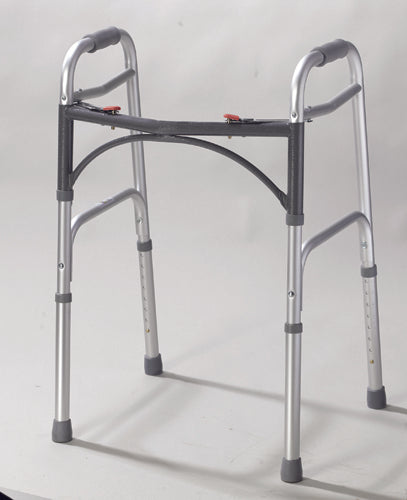 Easy release 2 Button Folding Walker Adult   All Care Store