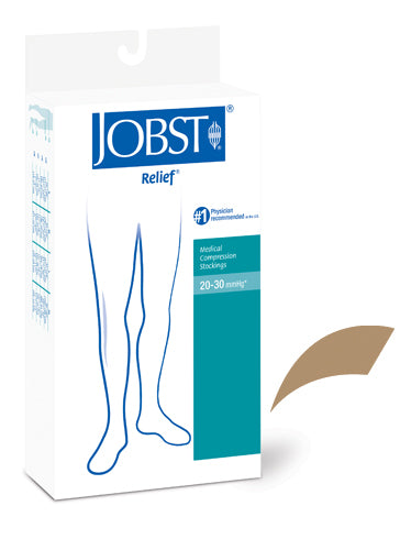 Jobst Relief 20 30 Thigh hi Open Toe Beige Large All Care Store