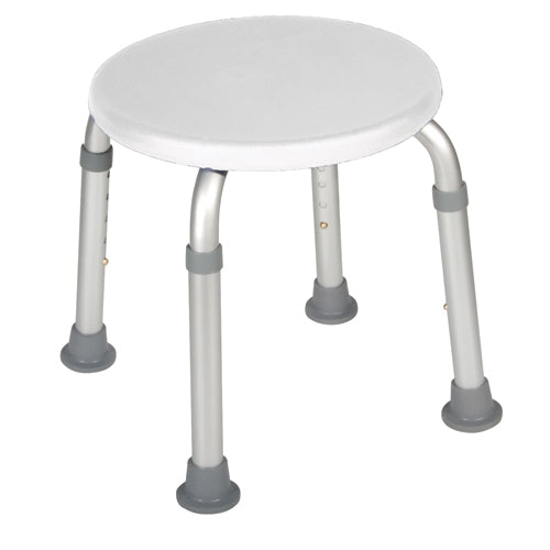 Bath Stool    Round  White By Drive   All Care Store