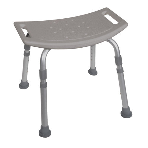Shower Safety Bench W/o Back Tool free Assembly Grey All Care Store