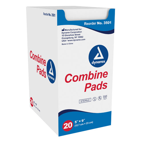 Abd Combine Pad Sterile 5 X9   1 Tray (20 Per Tray)   All Care Store