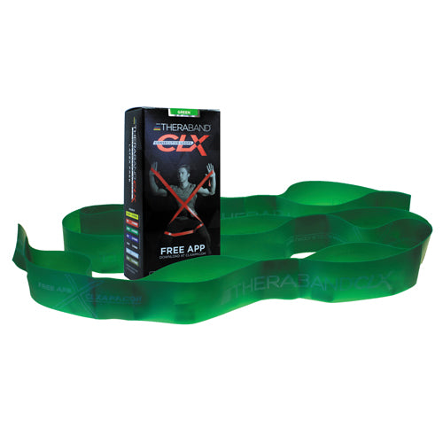 Theraband Consecutive Loops Green 5' Individual  9 loop   All Care Store