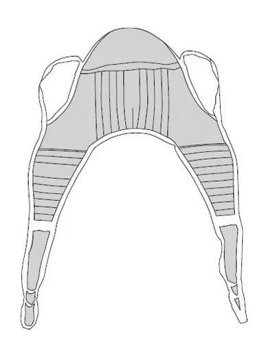 U sling Padded Polyester Medium  33 X65  W/head Support   All Care Store