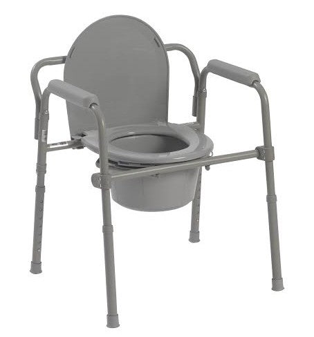 Commode Folding Steel 3 in 1 Non retail Carton (drive) All Care Store
