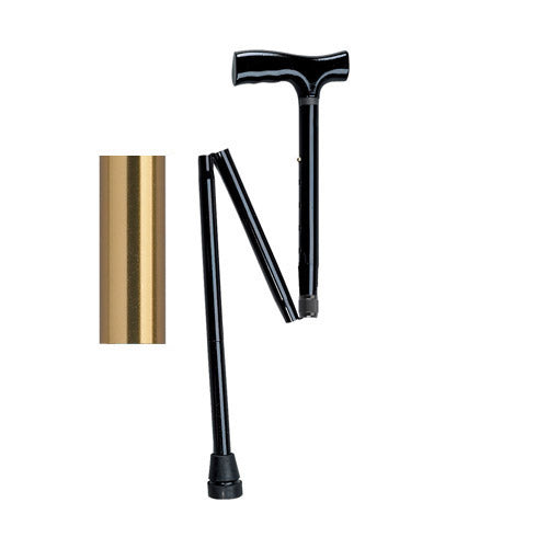 Folding Cane Pistol Grip Adj. Bronze 32 - 37 - All Care Store