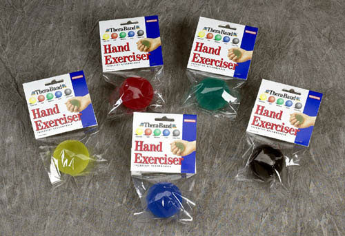 Thera band Hand Exercise Ball green  Med   All Care Store