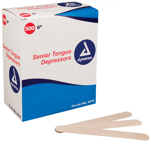 Tongue Depressors regular 6 Non sterile Bx/500 All Care Store