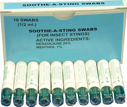 Soothe a sting Swabs Bx/10   All Care Store
