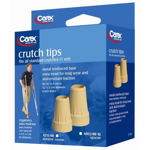 Carex Crutch Tips X large Case Of 6 Pr All Care Store