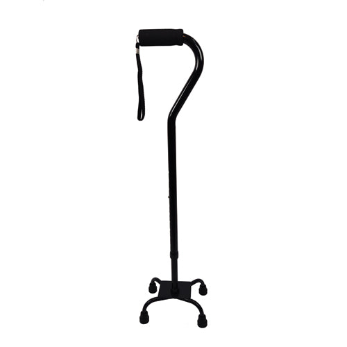 Quad Cane  Small Base  Black By Blue Jay Brand   All Care Store