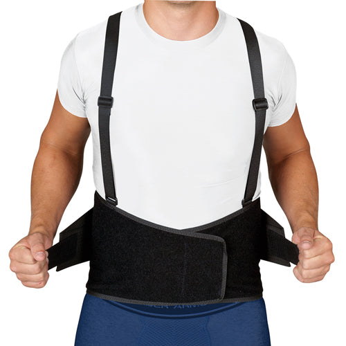 Blue Jay Industrial Back Suppt W/suspenders Black Med/lg All Care Store