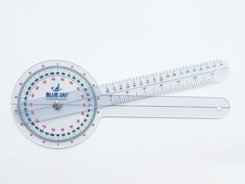 Take A Range Check Plastic 12  Goniometer 360 Deg   All Care Store