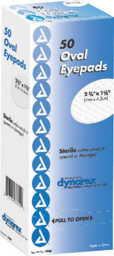 Sterile Oval Eyepad 2 5/8 X 1 5/8 Bx/50 All Care Store