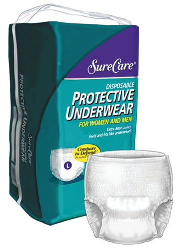 Underwear Disposable Medium 34 46 (4 Pks/20 Per Case) All Care Store