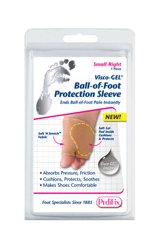 Visco gel Ball of foot Protection Sleeve Large Right All Care Store